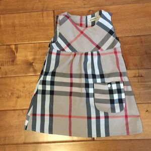 Toddlers Burberry check dress small size